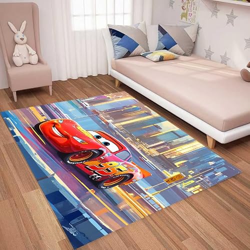Cars Kawaii Rug Anime Carpet Cute Rugs for Bedroom Aesthetic Soft Carpet Decorative Rug for Indoor Outdoor 62 * 39in (Cars)