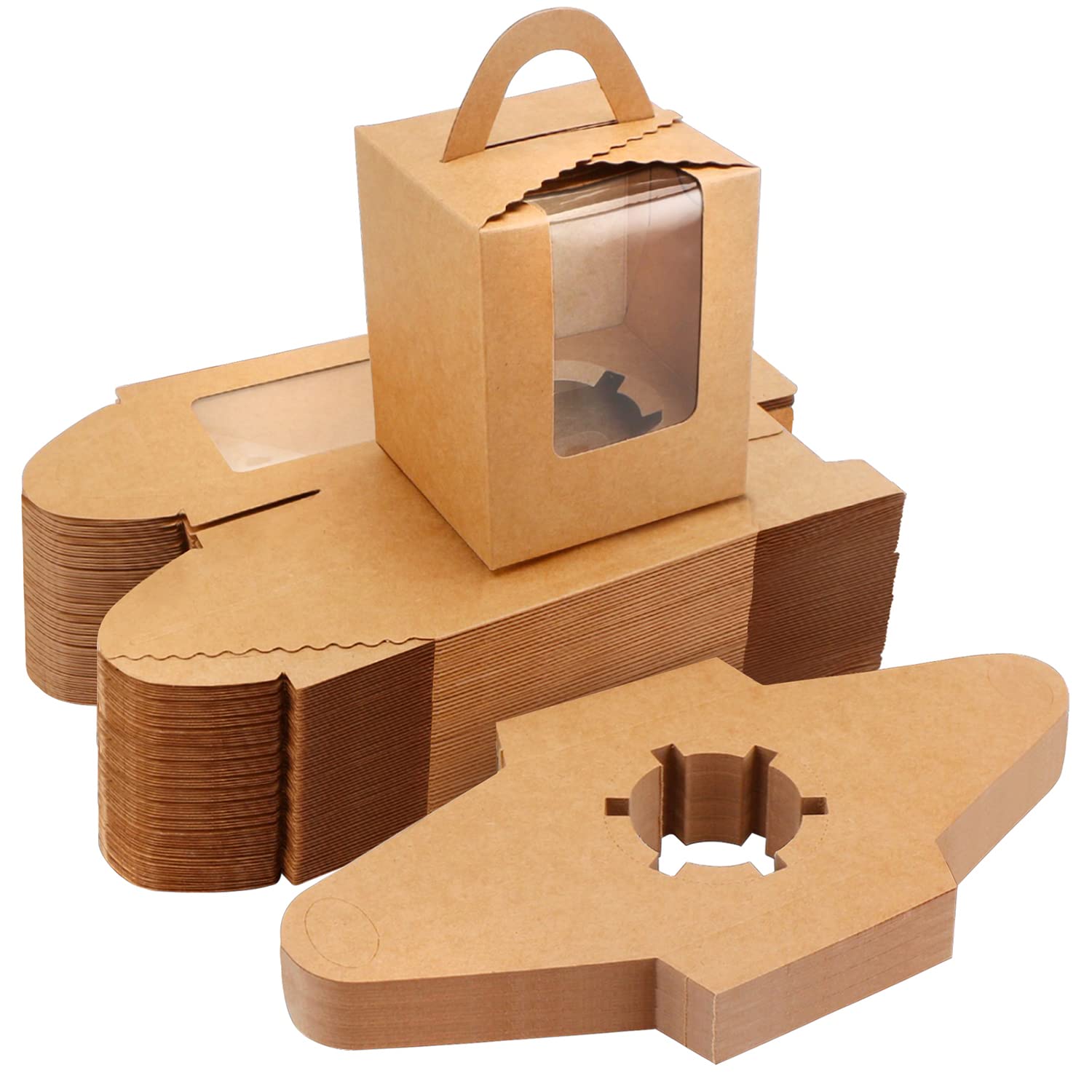 Boîtes cadeaux pour cupcakes et muffins individuels à offrir aux fêtes