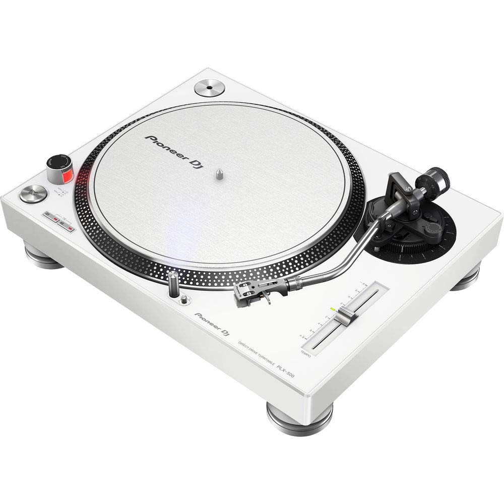 Pioneer DJ PLX500W Turntable with Directdrive Motor, Preamplifier