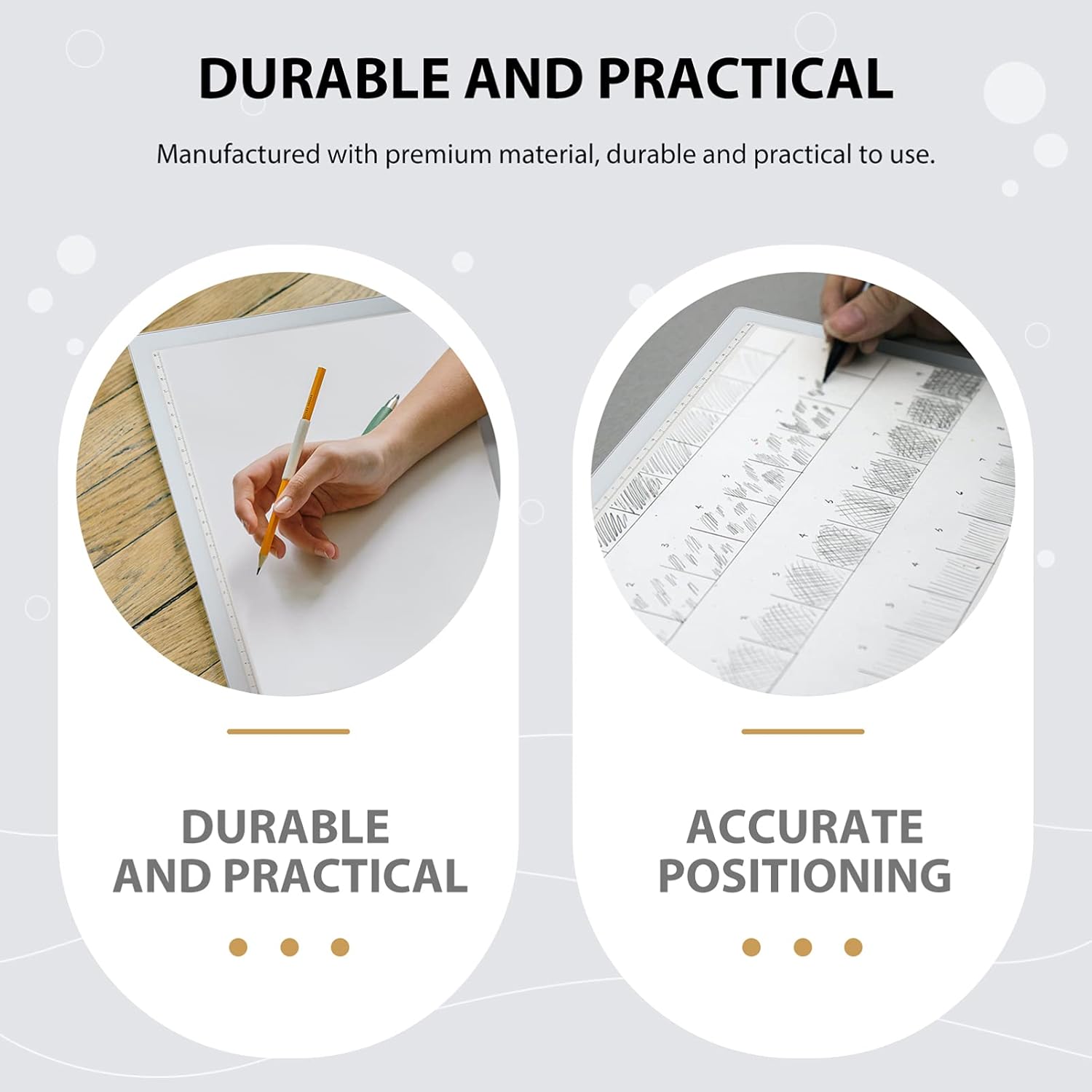 KONTONTY 1pc Dimming Tracing Board Magnetic Clip Brightness Copy Pad for Sketching Drawing and Calligraphy for Artists and Designers
