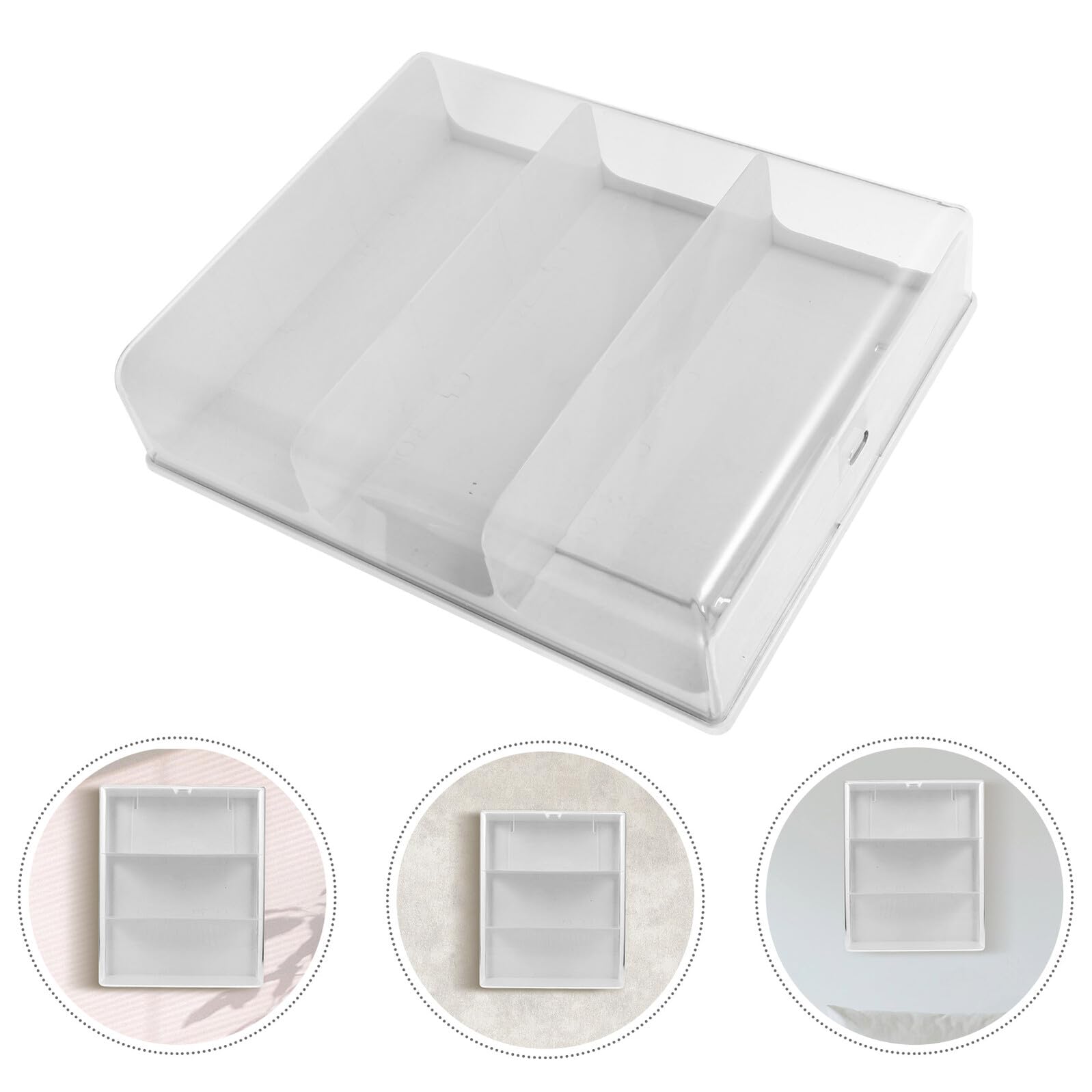 Housoutil Wandmontierte Transparente Acryl Vitrine für Sammlerstücke und Figuren Vielseitige Aufbewahrungsbox für Kleiner Actionfiguren und