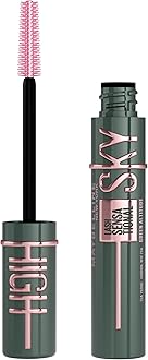 New York, Sky High Lash Sensational Mascara, Limitless Length & Volume, Flex Tower Brush, Light-as-Air Feel, With Bamboo Extract, Green Altitude