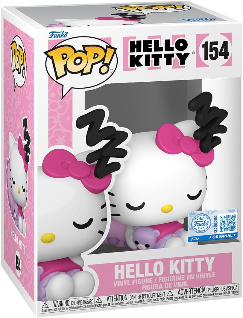 Pop! Sanrio: Hello Kitty - Sleeping - Amazon Exclusive - Collectable Vinyl Figure - Gift Idea - Official Merchandise - Toys for Kids & Adults - Anime Fans - for Collectors & Display