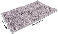 Vista 3 de Cabilock Tapete de baño de felpilla antideslizante absorbente para puerta interior, tapete de baño absorbente de agua, tapete de baño de cocina