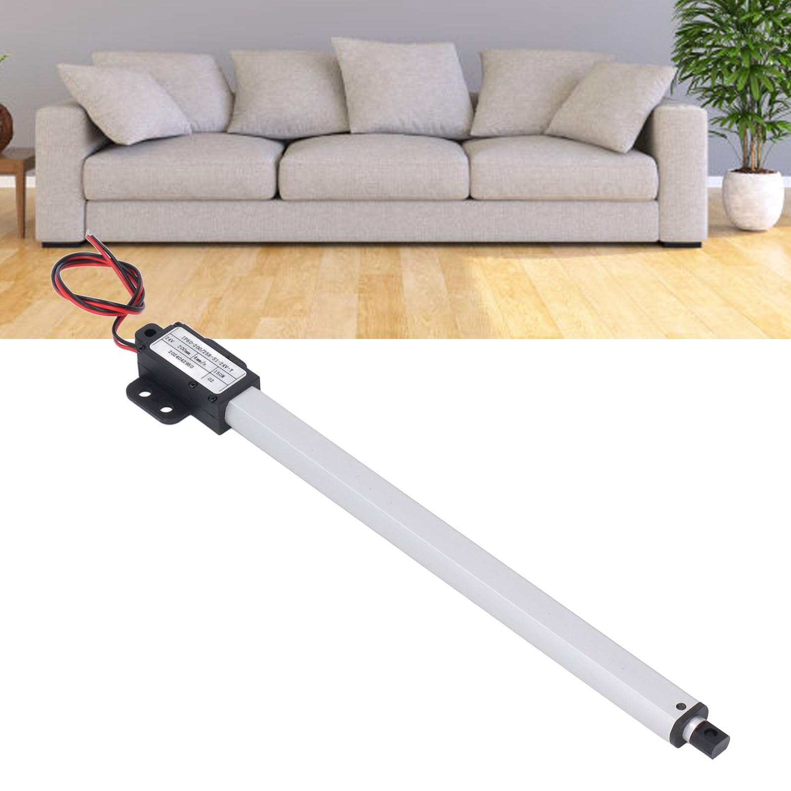 Pequeño Actuador Lineal Eléctrico 200mm 24V Diseño Robusto