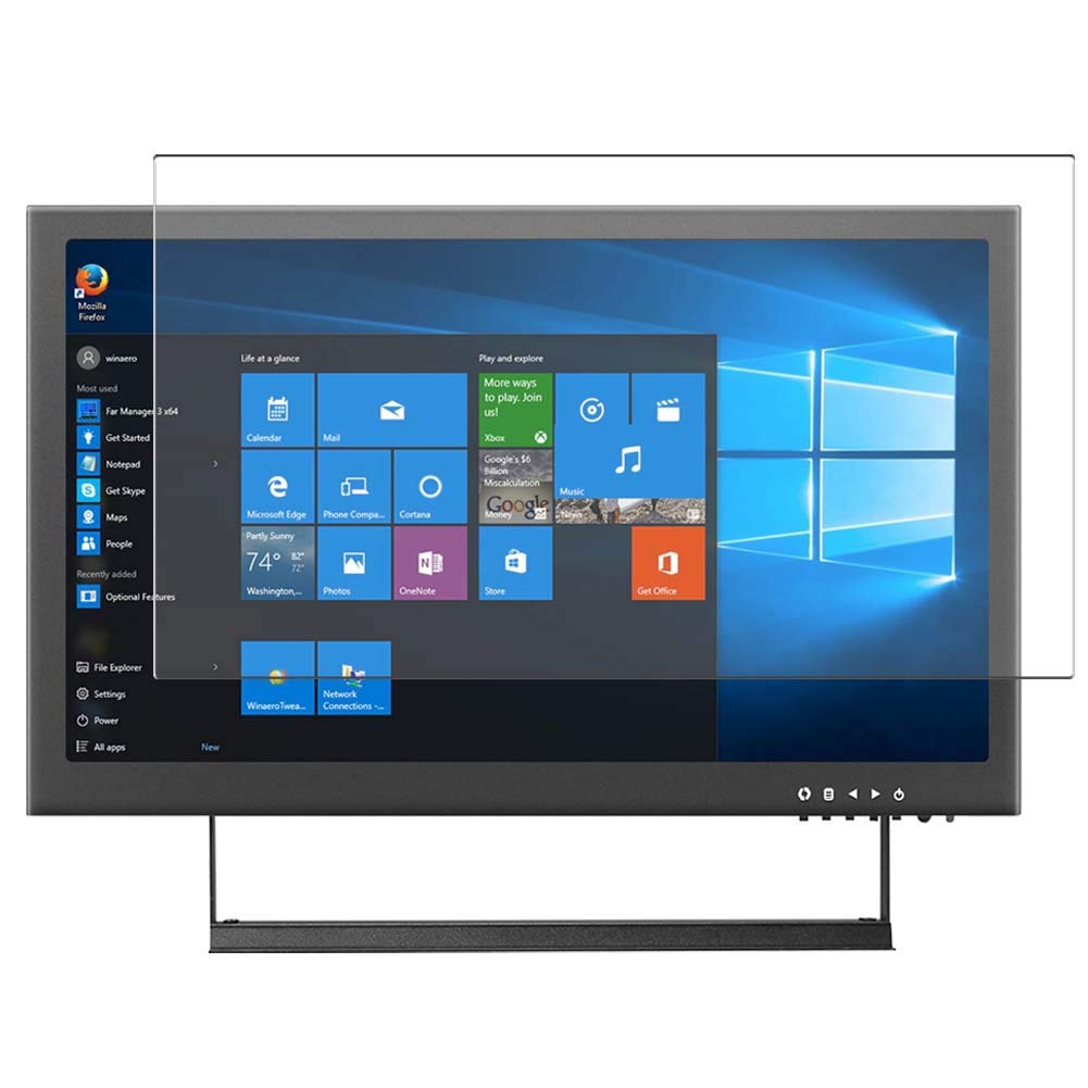 VaxsonTempered Glass Screen Protector, compatible with SEZAC 13.3" Mobile Monitor 1980 1080 Display Visible Area, 9H Film Protector [NOT Full Coverage]