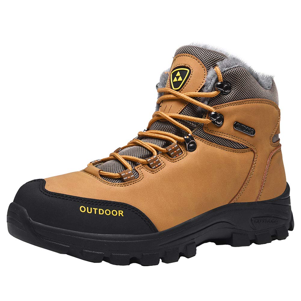 Botas De Invierno Hombre Botas De Nieve Impermeables Botas De Senderismo Cálidas Botas De Trekking Antideslizantes