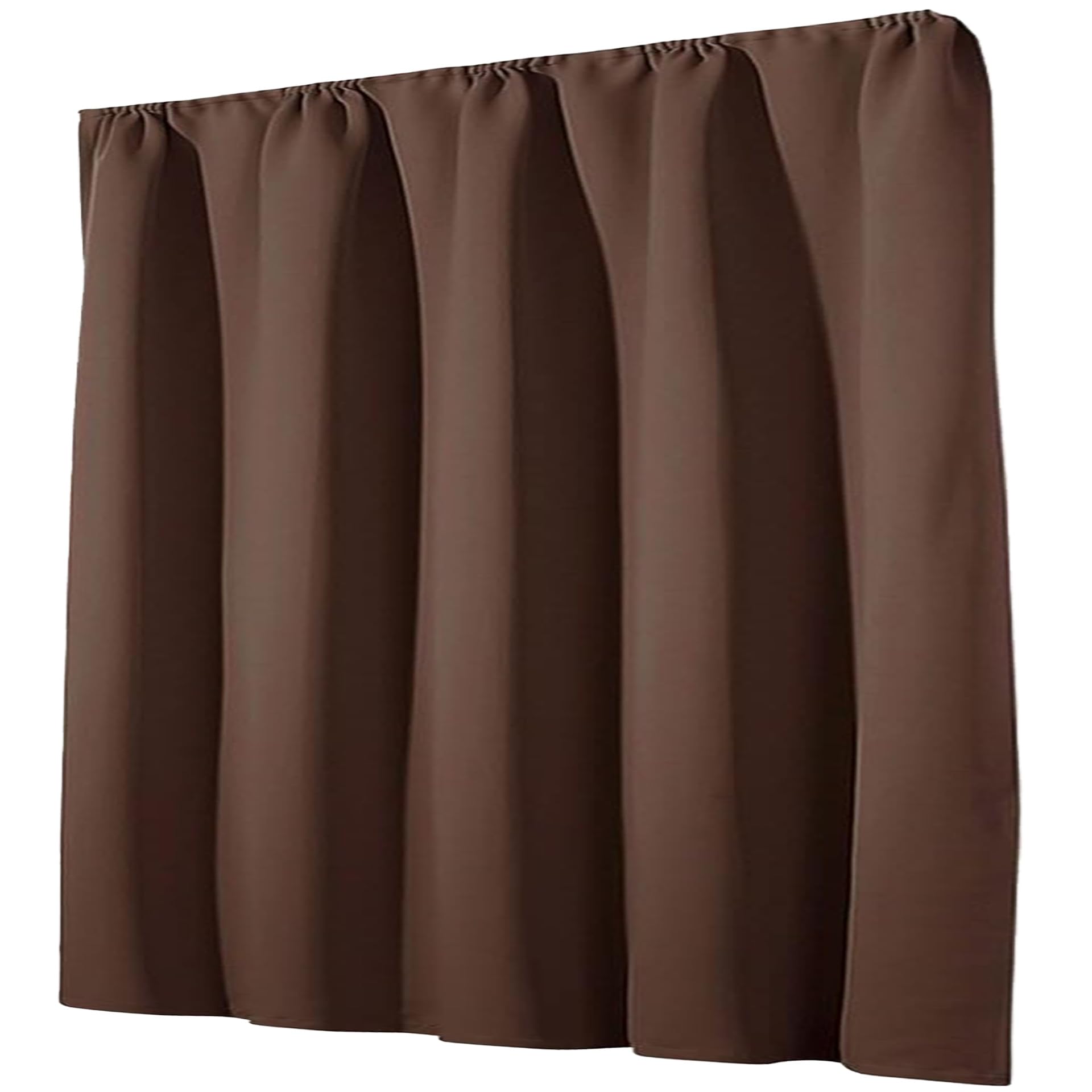 Verdunklungsvorhänge mit Kräuselband 133 x 124 cm Sonnenschutz Und Uv-Schutz Vorhänge Blickdicht Größe Und Farbe Wählbar, 1Er-Set für Schlafzimmer, Kinderzimmer, Braun