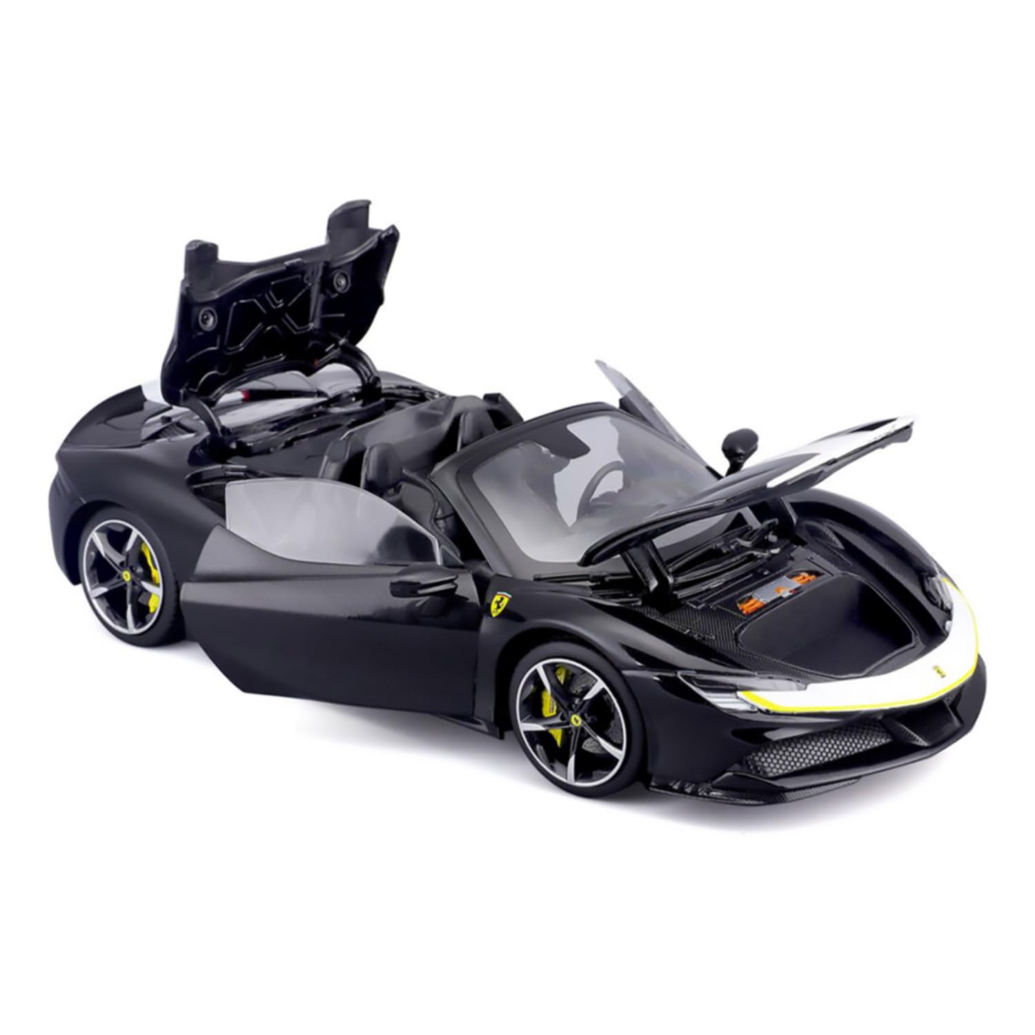 Bburago 1/18 Ferrari Signature - SF90 Spider - Black, Schwarz, 33 centimeters - Image 4