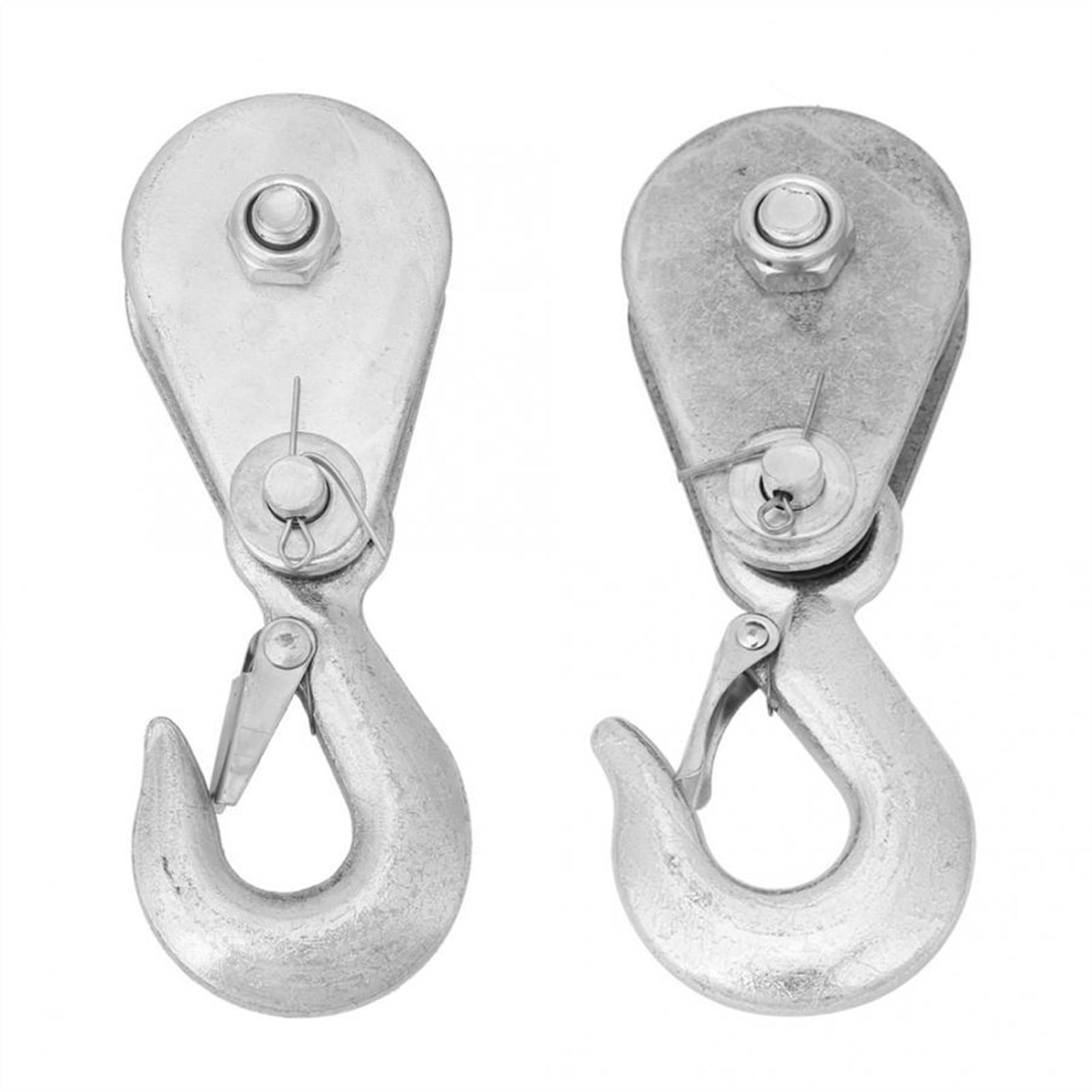 Krążek linowy Pulley wheel，,1Pcs High Strength Steel Single Wheel Lifting Rope Pulley Block Pulley Hooks 0.5/1 Tons Load-Bearing Single Wheel Swivel Rollers