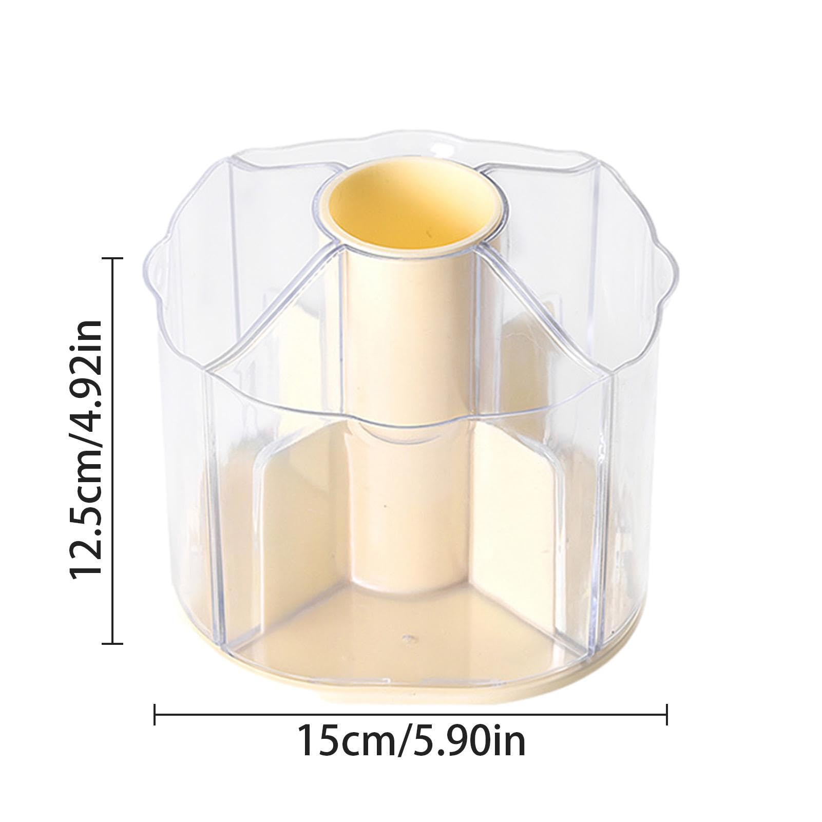 Porta cosmetici, girevole a 360 gradi, grande capacità, organizer per cosmetici, organizer per trucchi, 5 scomparti per cosmetici, smalto per unghie, forniture artistiche