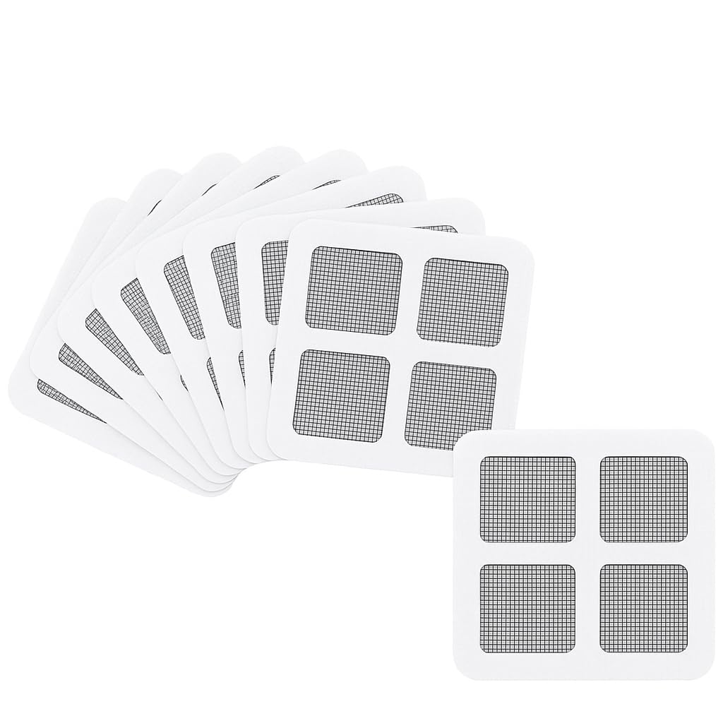 Hocimit Disposable Drain Hair Catcher Sticker – Strong Adhesive Mesh for Bathroom, Kitchen Sink & Floor Drain – 10x10 cm – Pack of 12-image-35