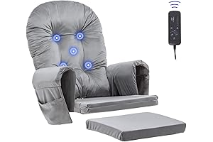Paddie Light Grey Massage Glider Rocker Replacement Cushions Only