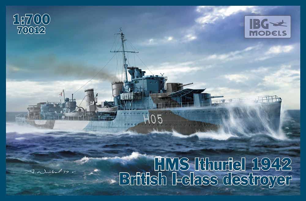 Ibg Models 70012 Hms Ithuriel 1942 British I-Class Destroyer 1:700 Model Kit