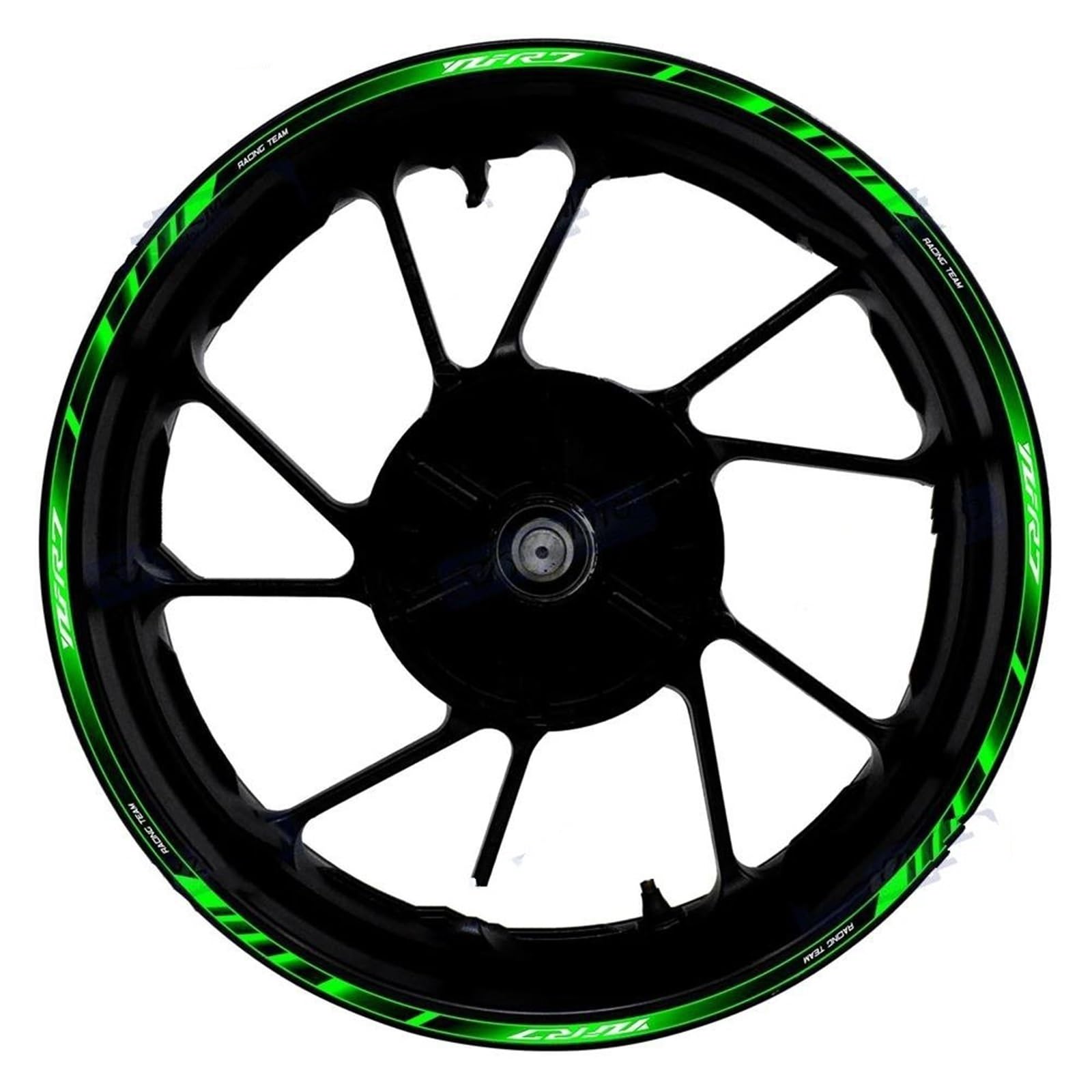 1 Set of Motorcycle Accessories Wheel Stickers Stripes Reflective Rim for Yamaha YZF R7 YZF-R7 Decorative(Color2)