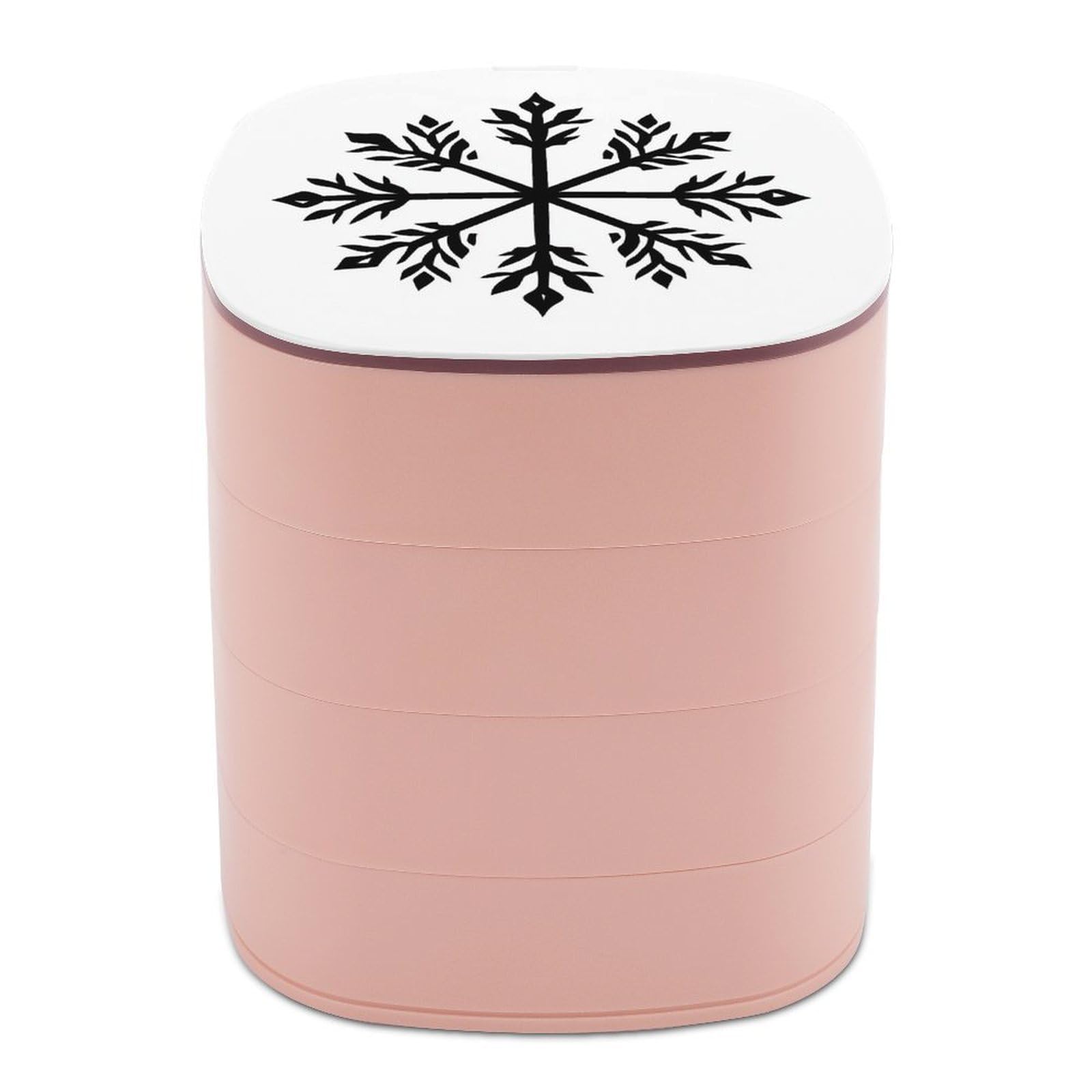 Boîtes à bijoux minimalistes en flocon de neige pour commode moderne