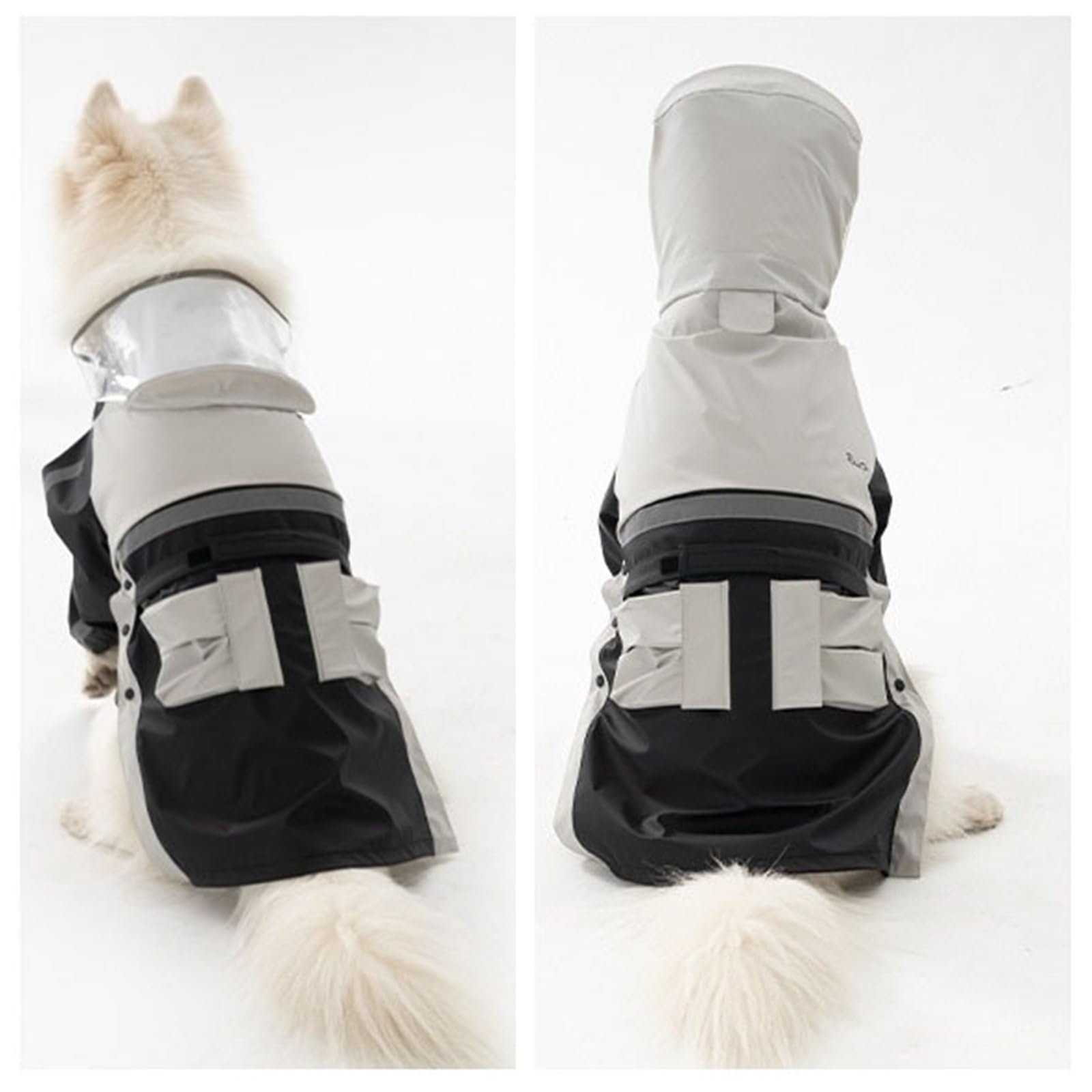 Impermeabile Cane Cappuccio Giacca Antipioggia Impermeabile per Cani con Cappuccio Cappotto per Cani Impermeabile(Verde,XXL)