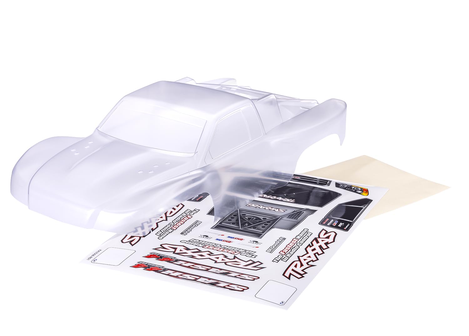 Carrozzeria Trasparente Traxxas 6965 Per Slash 4x4 - Kit Con Mascherine E Decalcomanie - Da Verniciare