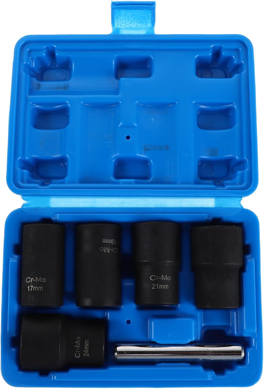 Vaguelly 6pcs Bolt Extractor Socket Set for Damaged Fastener Removal, Stripped Nut Remover with Heavy Duty Lug Nut Extraction, Automotive Repair Tool for Tire Shops and DIY Maintenance