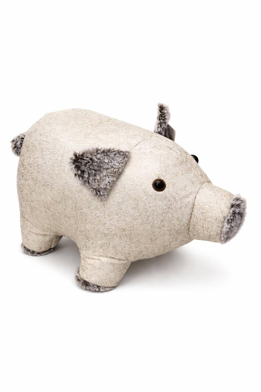 The Leonardo Collection Beige Leonardo Grey Pig Weighted Doorstop Heavy Door Wedge Door Stopper