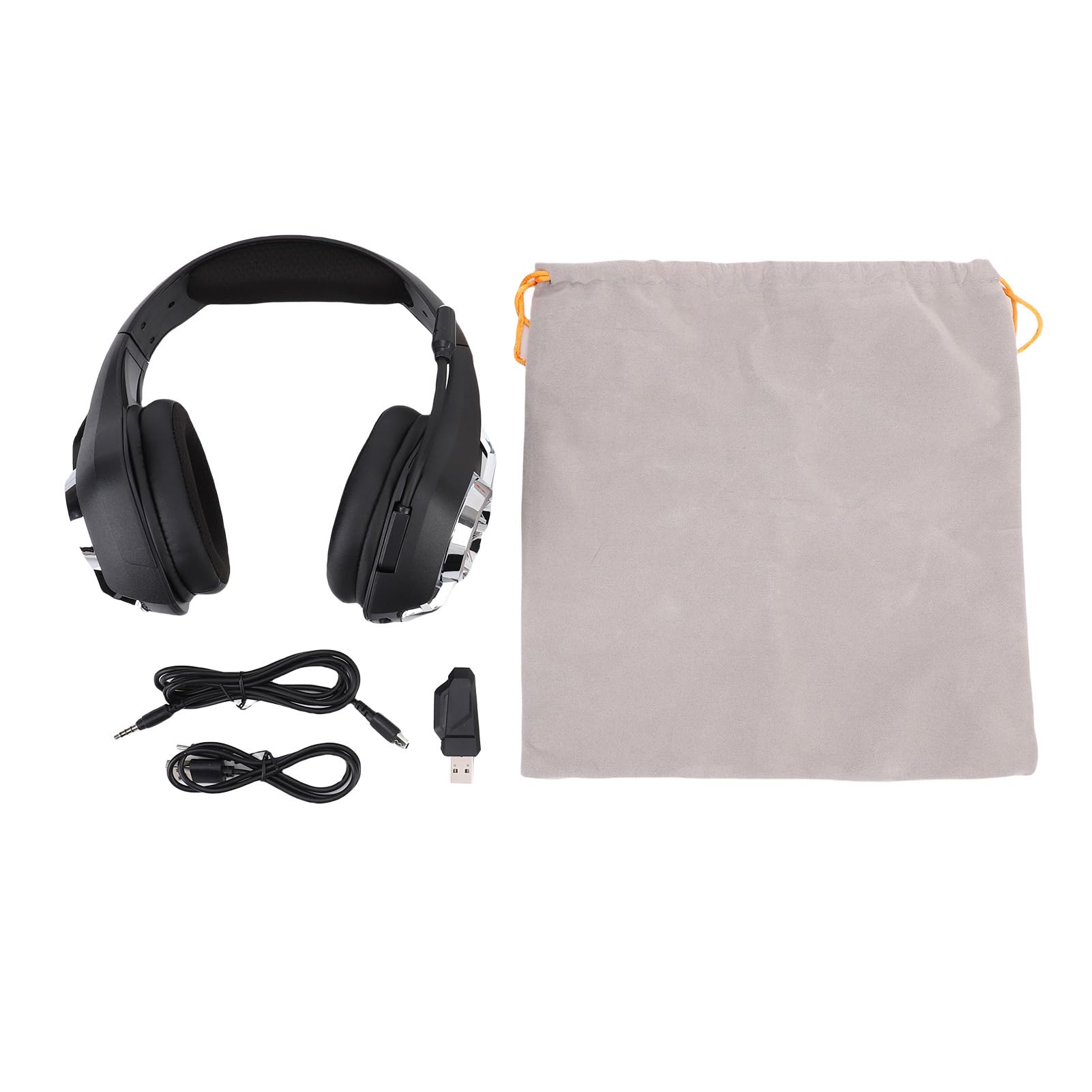 Cocoarm Cuffie da Gioco Wireless, Cuffie da Gioco per PC da 2,4 GHz con Surround 7.1, Microfono con Cancellazione del Rumore, Illuminazione RGB, Driver da 40 Mm, a 3 modalità per Giocatori Mobili