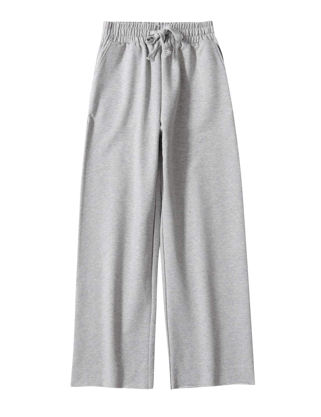 ZGZZ7 Womens Maxi Wide Leg Palazzo Pants Full Length Loose fit Lounge Pants with Adjustable Drawstring