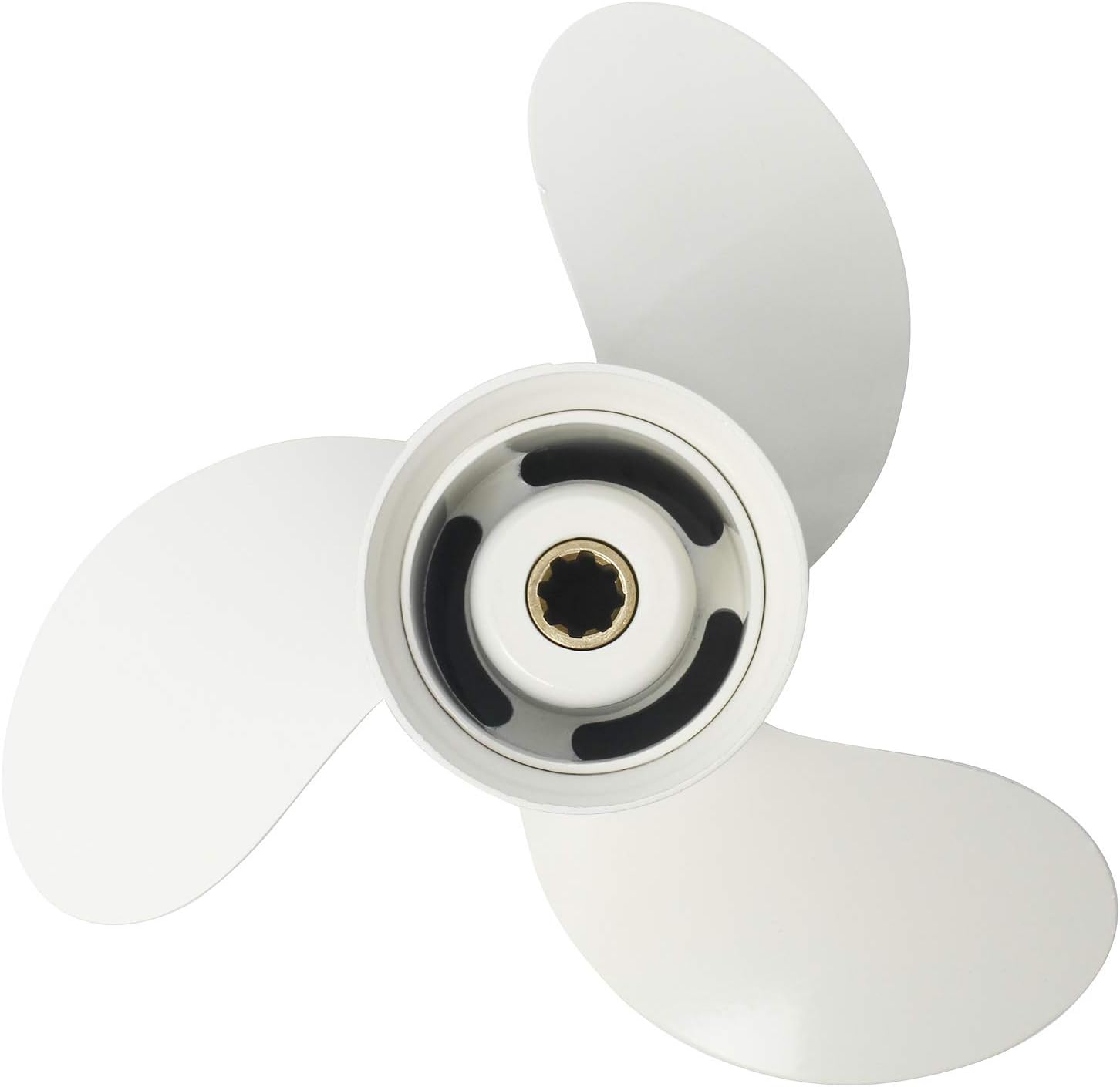 NovelBee Aluminum Alloy Boat Propeller for Yamaha 9.9-15 HP Outboard Motor (9 1/4x9-J)