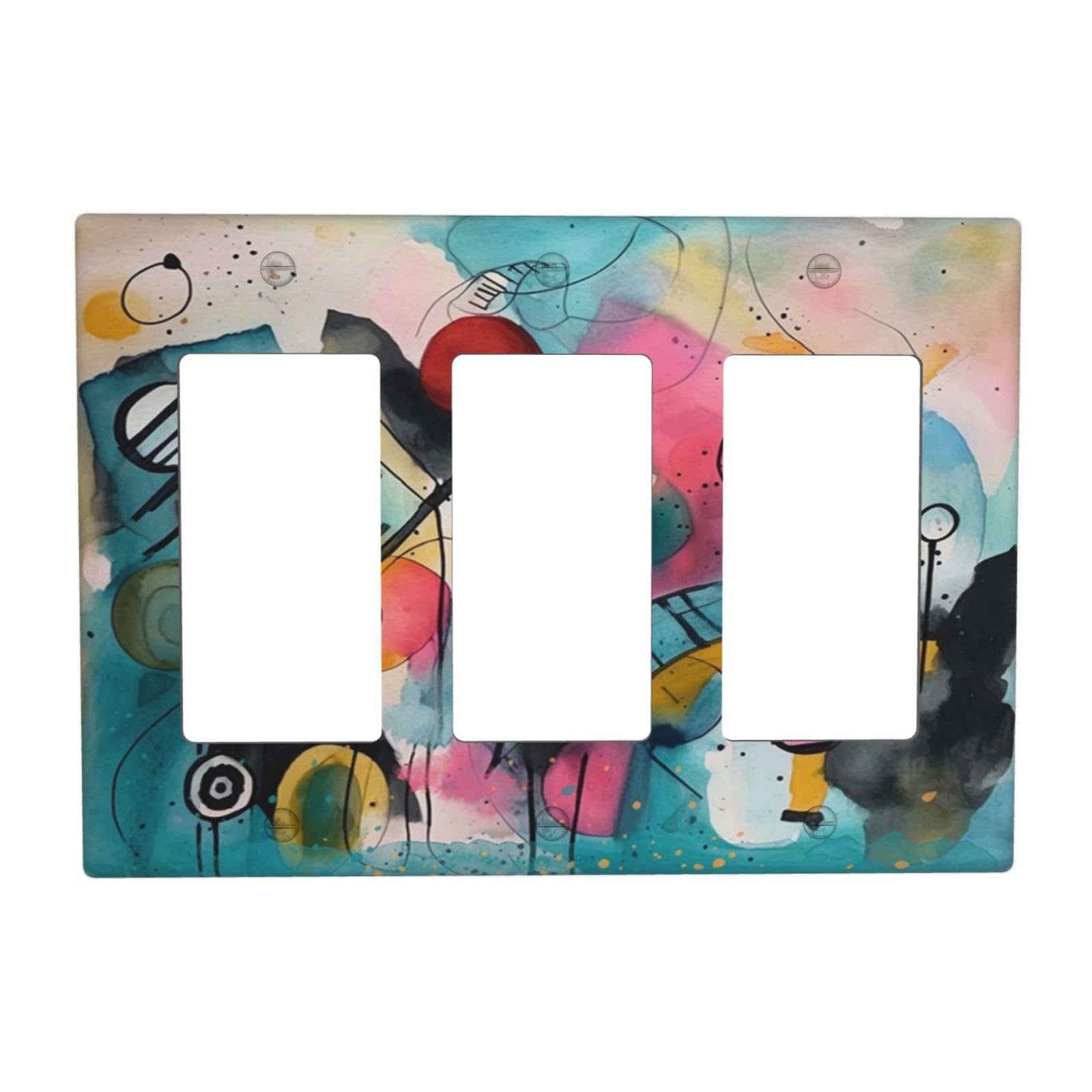 Rainbow Light Switch Plates - Colorful Wall Decor -25