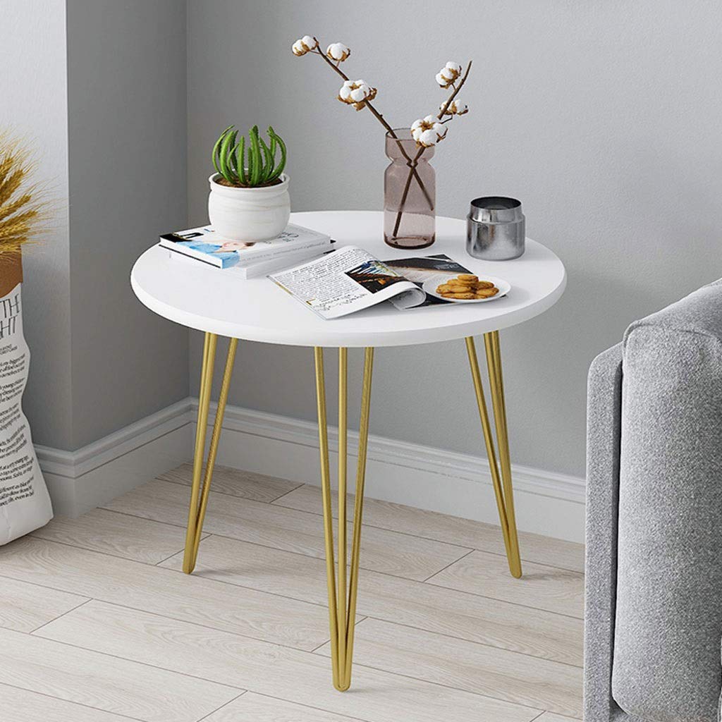 Mesa de centro redonda pequeña de estilo nórdico, mesa de ocio de diseño simple para sala de estar y dormitorio, ideal para té y café