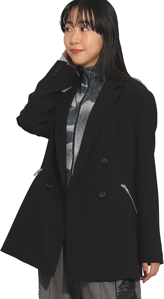 ray beams ジップ ポケット 4ボタン ダブル ジャケット サイズ1 Ray BEAMS（レイビームス）の「Ray BEAMS / ジップ ポケット 4ボタン