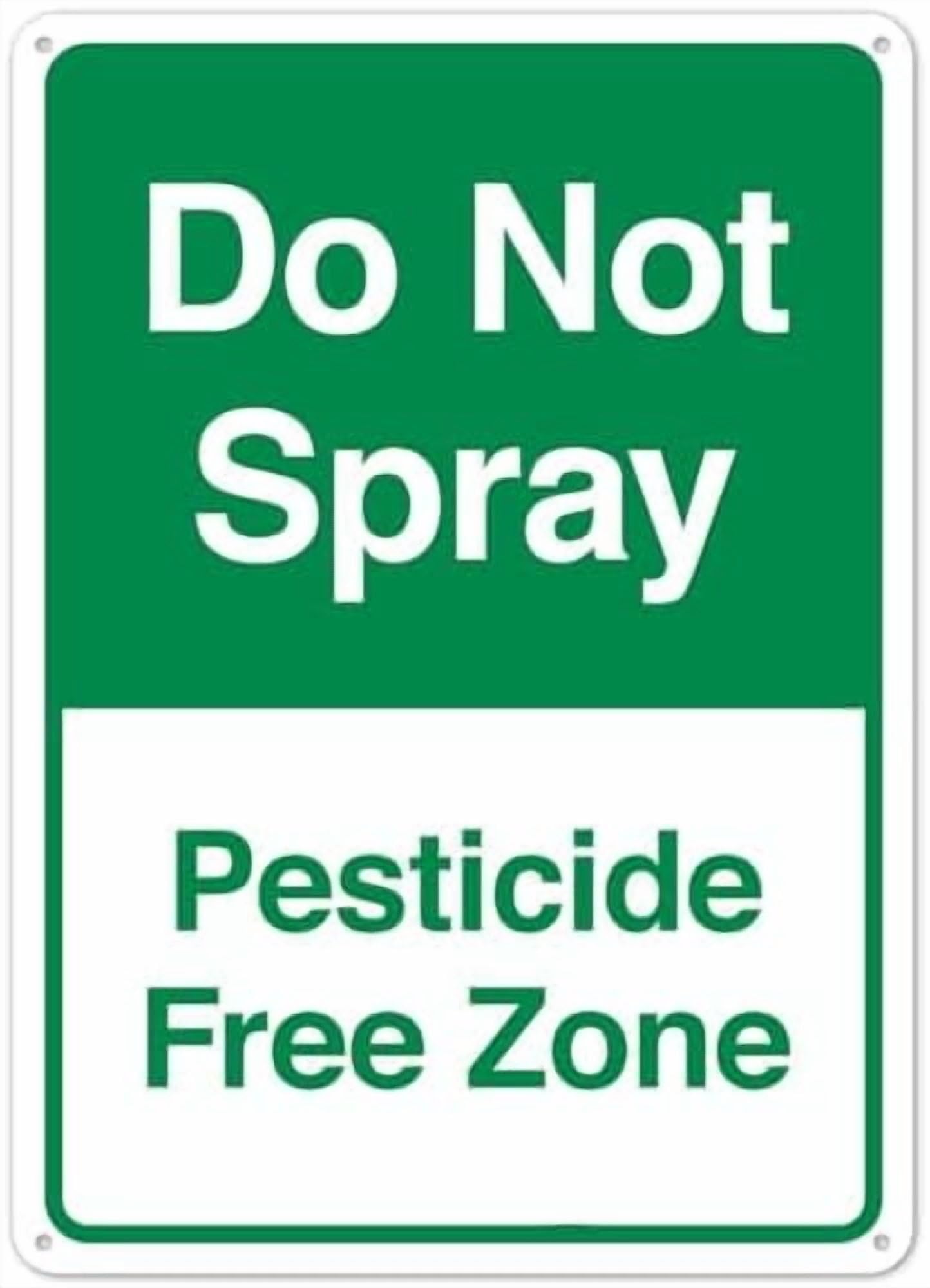 (2-Pack) Metal Tin Sign Do Not Spray Sign Facility Signs, Campground Signs Sign NO.28840 Sign 8x12 Inch - Clear Warning for Home & Use