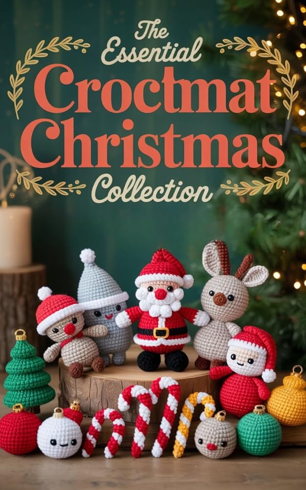 The Essential Crochet Christmas Collection: 40 Easy-to-Follow Amigurumi Patterns for Handmade Ornaments, Toys & Cozy Holiday Décor to Brighten Your Christmas Season