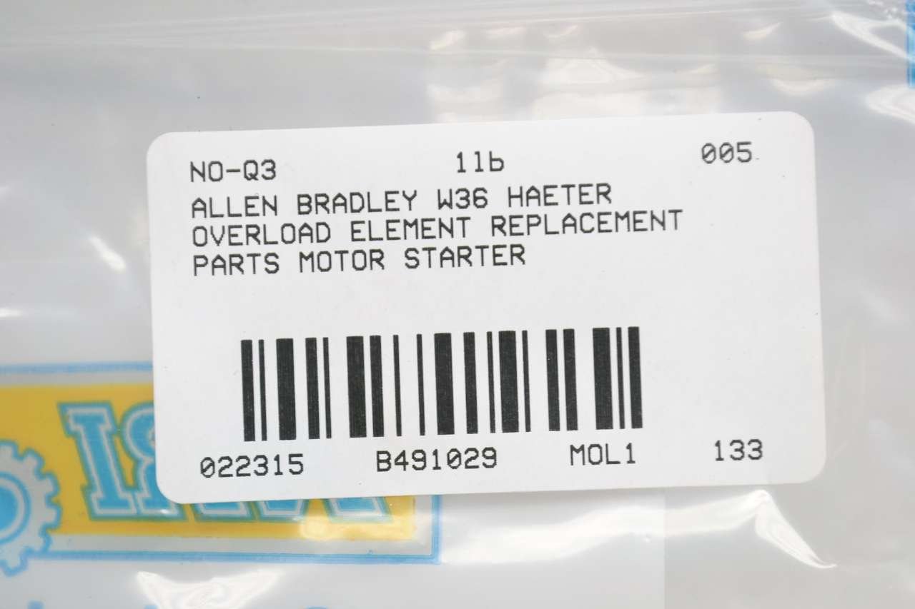 Allen Bradley W36 Heating Element New in Box (1229180105 -)