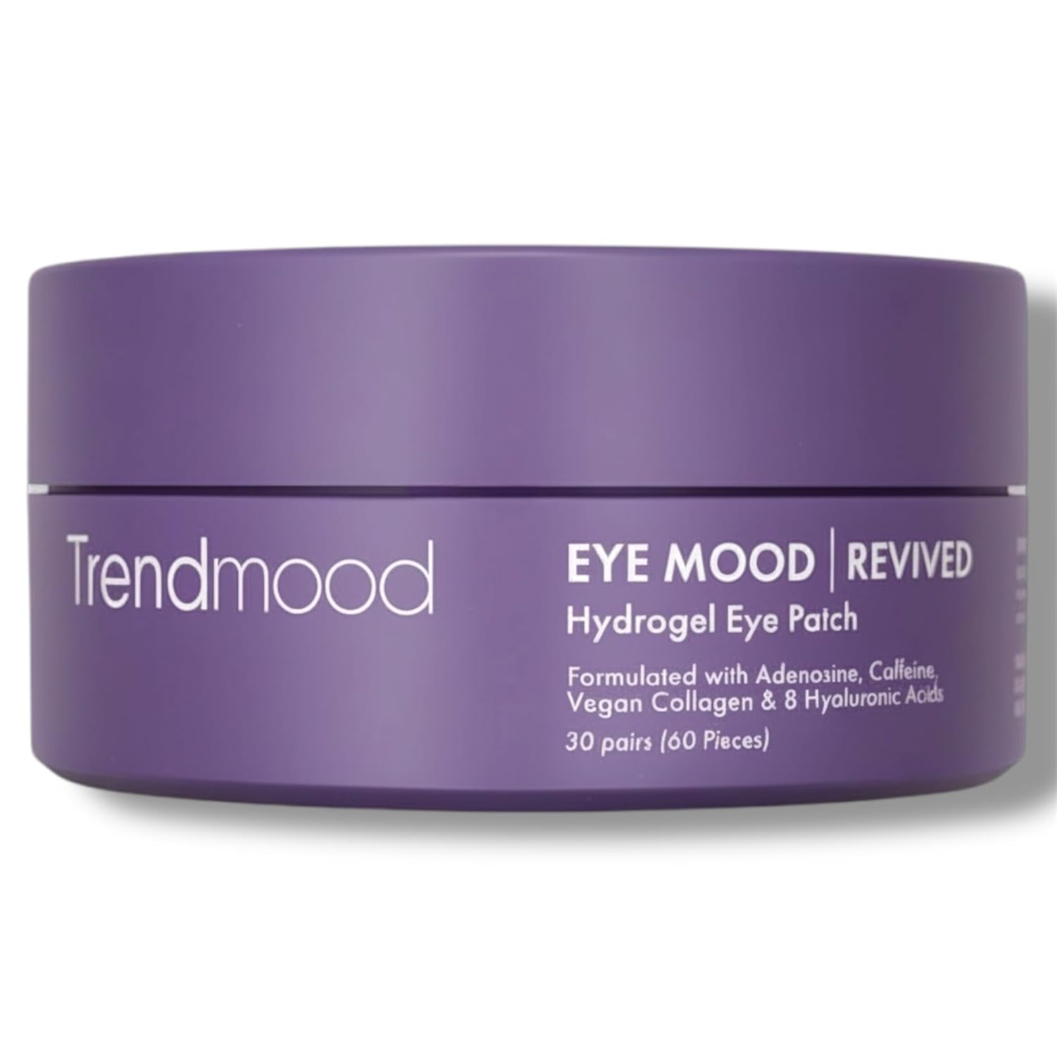 Trendmood Eye Mood | Revived Hydrogel Eye Patches, Anti-Aging with Adenosine, Caffeine, Hyaluronic Acid, Targets Wrinkles, Puffiness, Dark Circles
