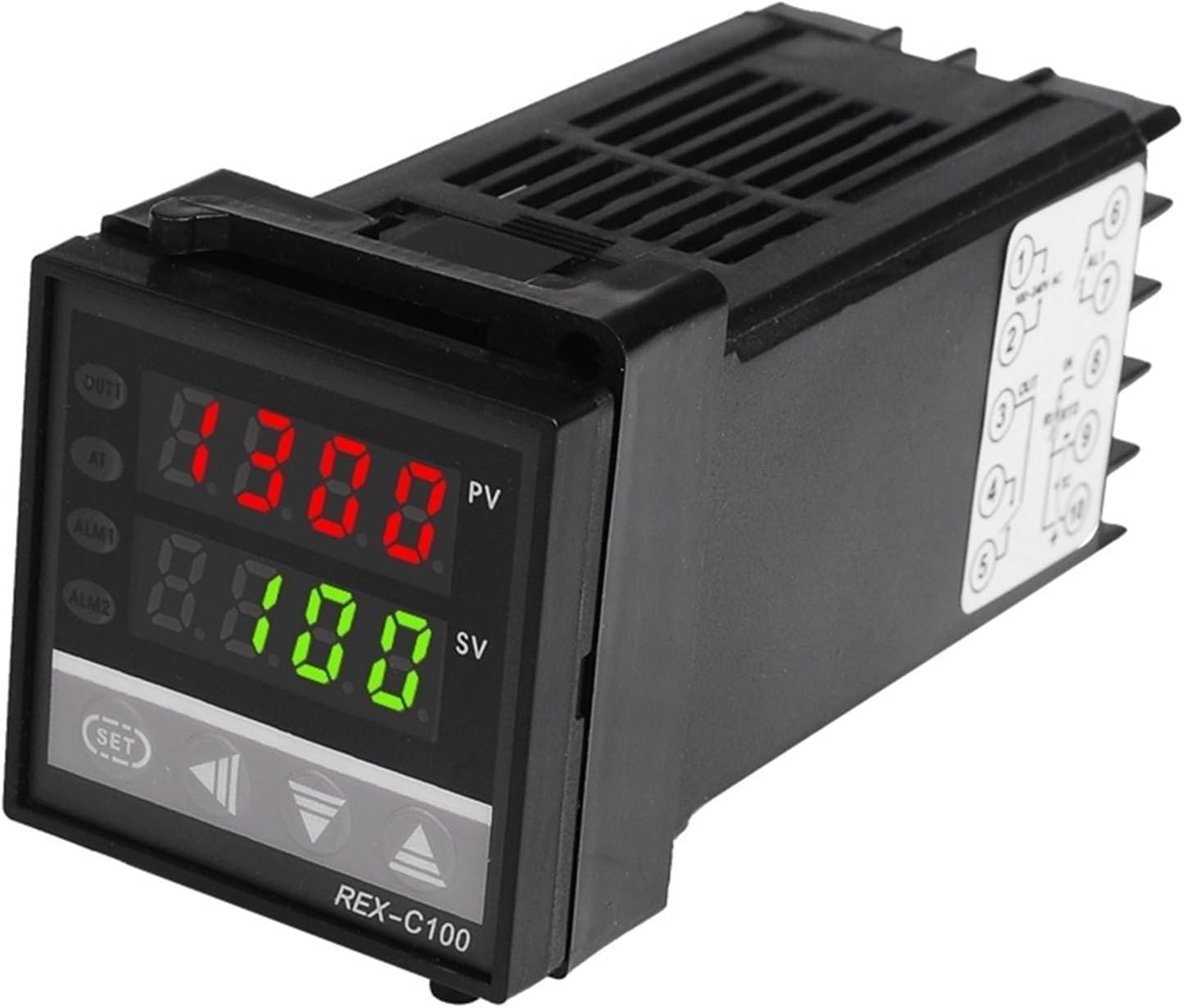 Dual Digital PID Temperature Controller REX-C100 with Sensor Thermocouple K, Relay Output