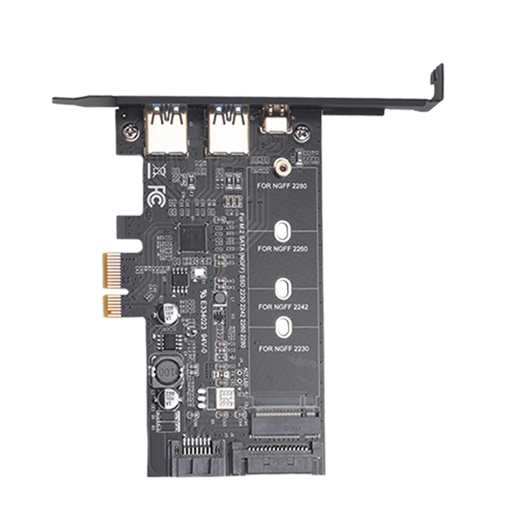 PCI-E to USB 3.0 PCI Card Incl.1 USB C and 2 USB A Ports, M.2 NVME to PCIe 3.0 Adapter Card with