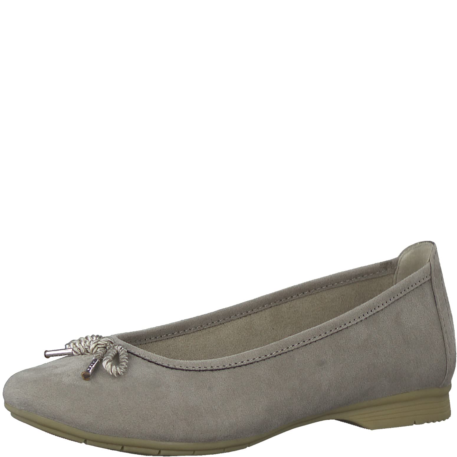 Jana Softline Women's 8-8-22164-20 Ballet Flats, Stone, 38 EU, Stone, 6 UK