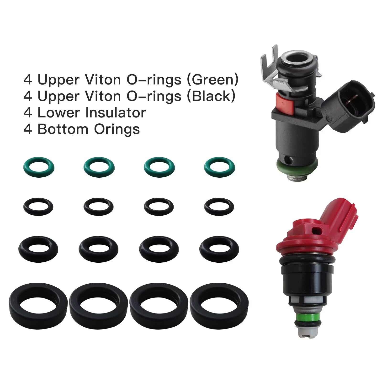 Buse D'injecteur De Carburant Pour Honda Civic CR-Z Fit 1.5L 1.8L L4 2006-2014, 4 Injecteurs De Carburant 16450PWCJ01/16450-PWC