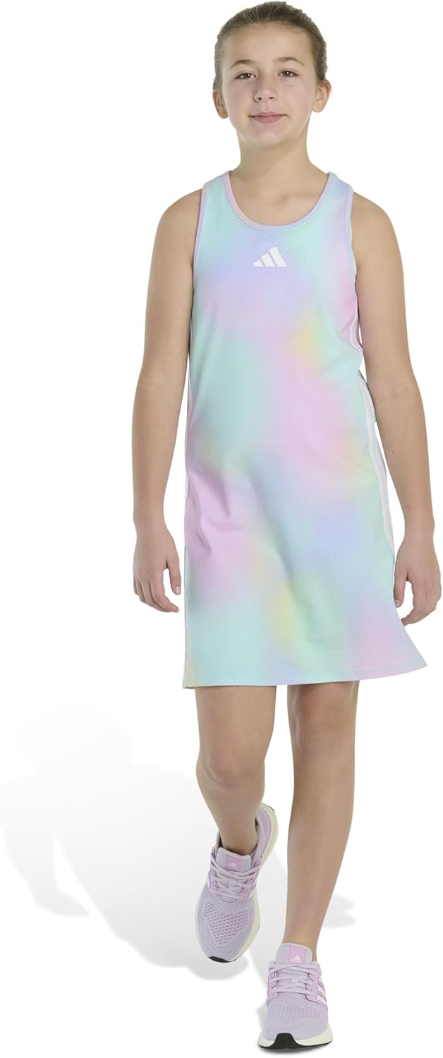 adidas Girls' AOP Tank Dress