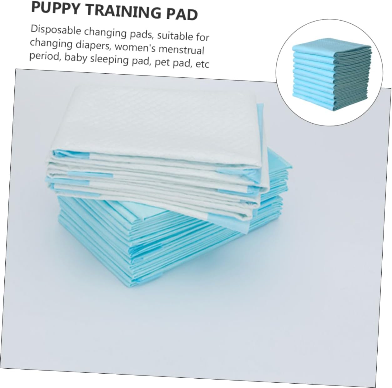 10pcs Disposable Absorbent Incontinence Pads Puppy Pee Pads for Elderly Adults Postpartum Use Multipurpose Underpad Sheet Protector