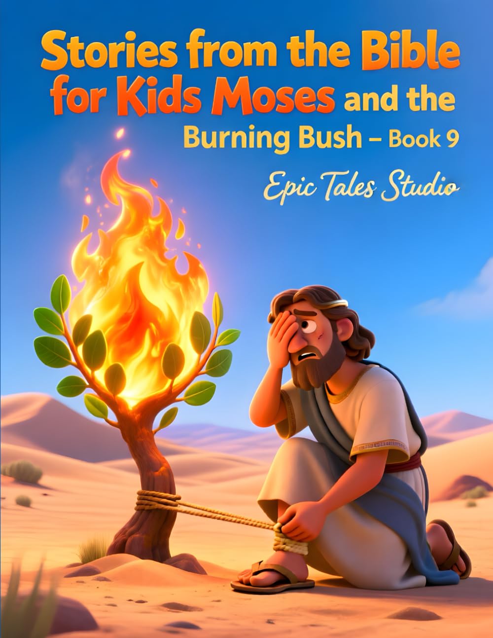 Stories from the Bible for Kids: Moses and the Burning Bush – Book 9: Story of Wonder, Faith, and Listening to God