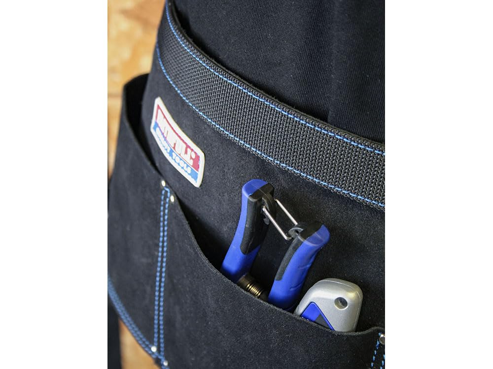 Faithfull Suede Leather Double Pocket Nail Pouch - Image 4
