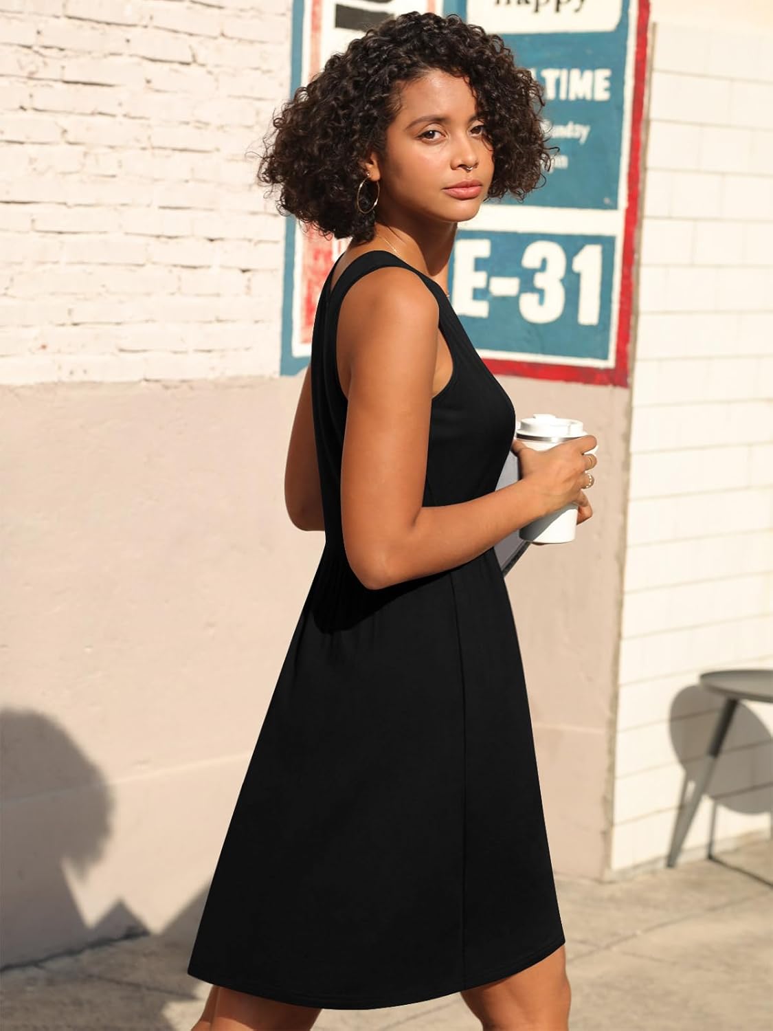 CATHY 2026 Womens Dress Sexy Sleeveless Summer Dresses V Neck Casual Wrap Sundress with Pockets S-2XL - Image 3