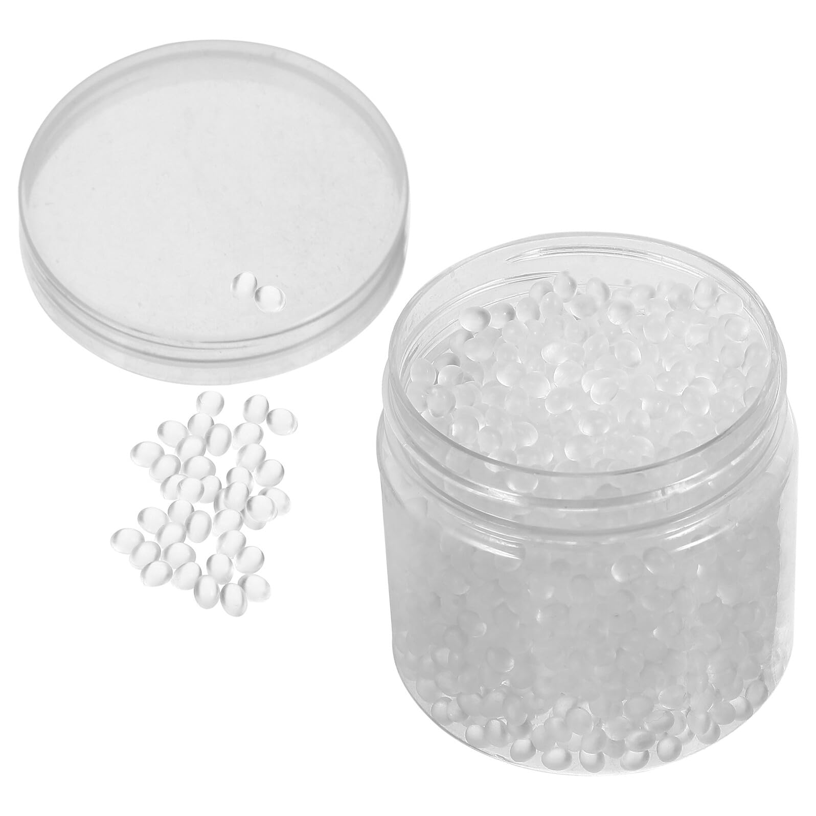 Unomor Transparent Moldable Plastic Pellets Thermoplastic Beads Bottle for DIY Crafts Sculpting Repair Projects Art and Costume Making