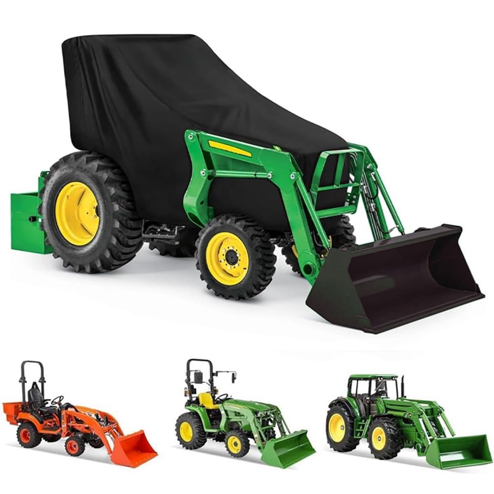 ZYNCUE Funda impermeable para cortacésped, cubierta para tractor para cortacésped Oxford de poliéster 420D resistente, 79 x 128 x 259 cm