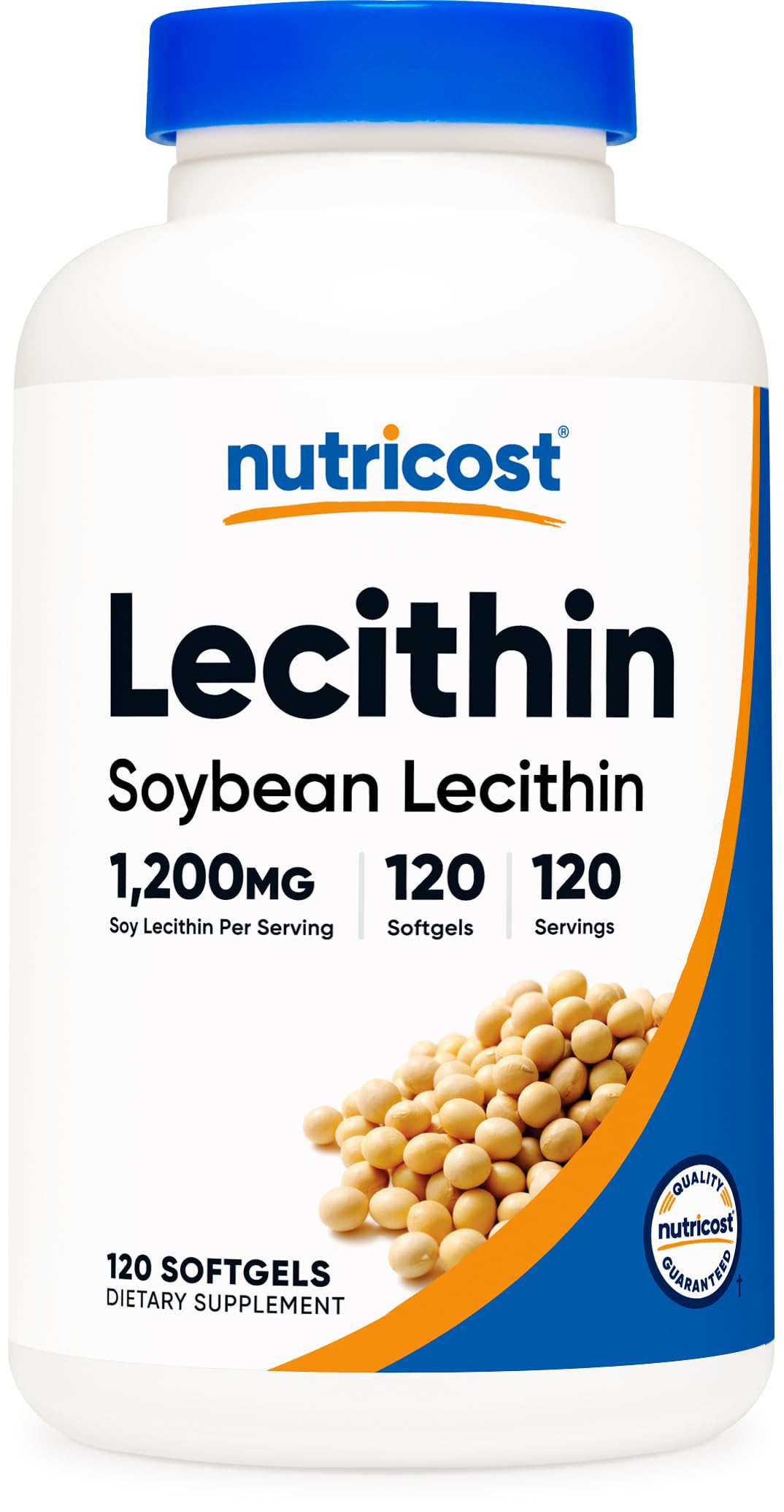 Nutricost Lecithin (1,200mg) 120 Softgels, Soy Lecithin Supplement