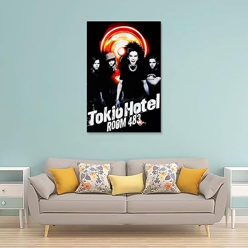 Miniatura 2 de ALKANI Póster de Tokio Hotel Rock Band Music Posters Lienzo Arte Póster Decoración Dormitorio Póster 12x18 pulgadas (11.8x17.7 in)