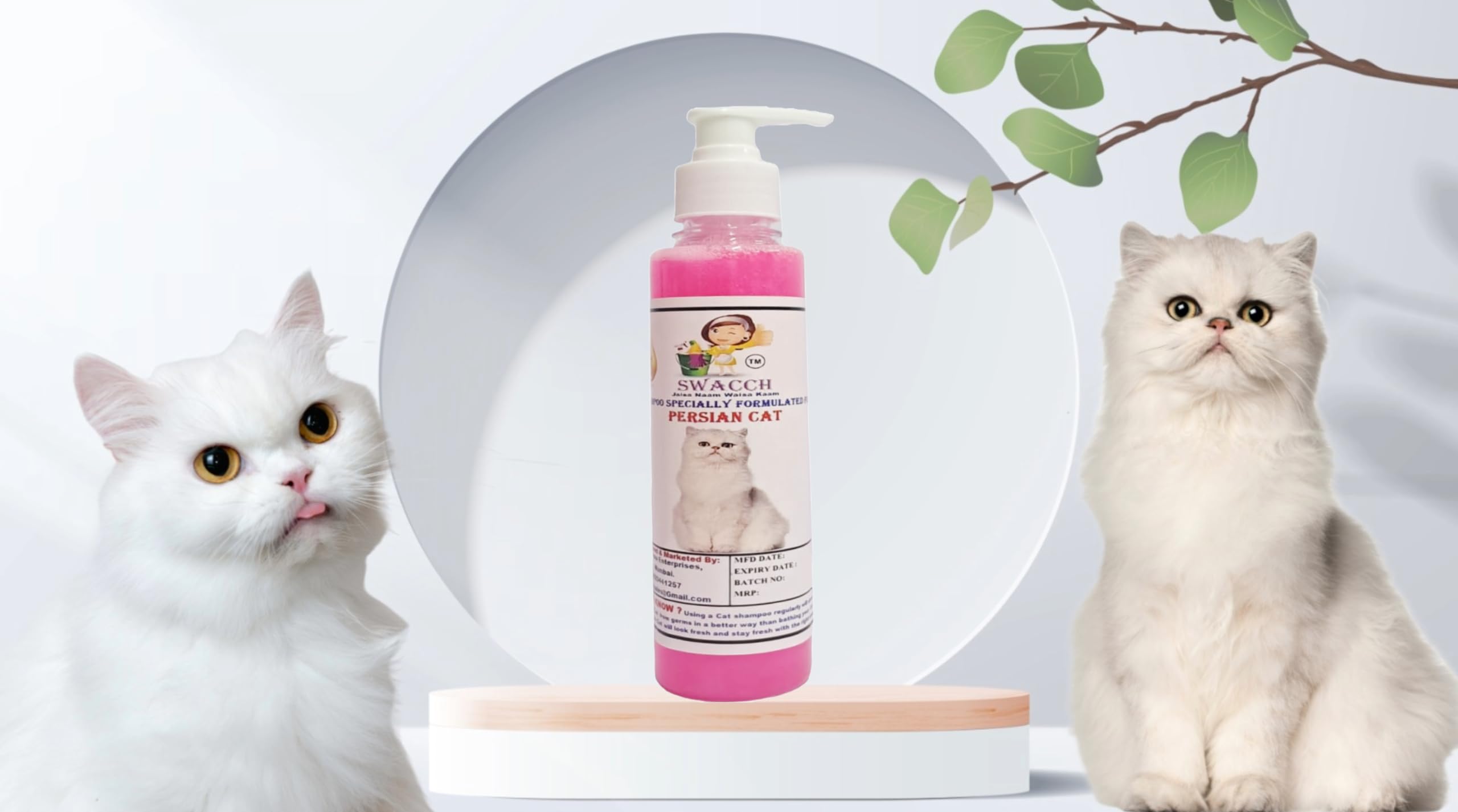 Swacch Premium Shampoo For Persian Cat (200 Milliliter) Rose (B0D115HRSX) Amazon Price History, Amazon Price Tracker