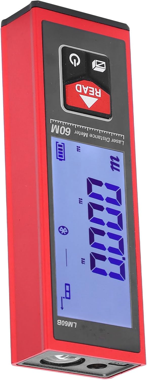 Distance Meter, LM-60B Rangefinder, Infrared Distance Measurer, Electronic Measuring Tool, 60m Handheld Long Distance Measurement Device