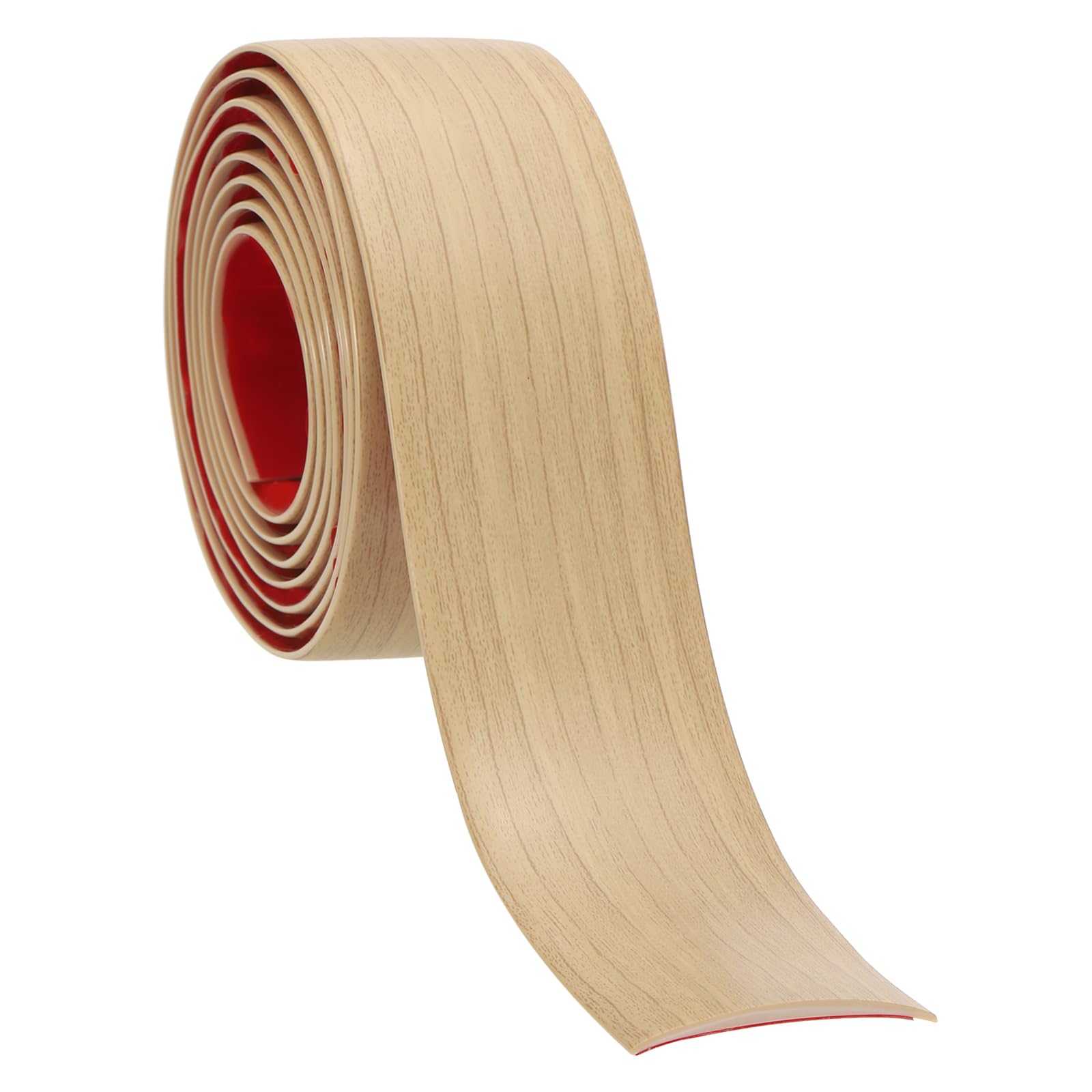PATIKIL Self Adhesive Floor Transition Strip 4cm x 6 Meters Vinyl Flat Divider Flooring for Joining Floor Gaps Carpet Transition Floor Tiles, Oak